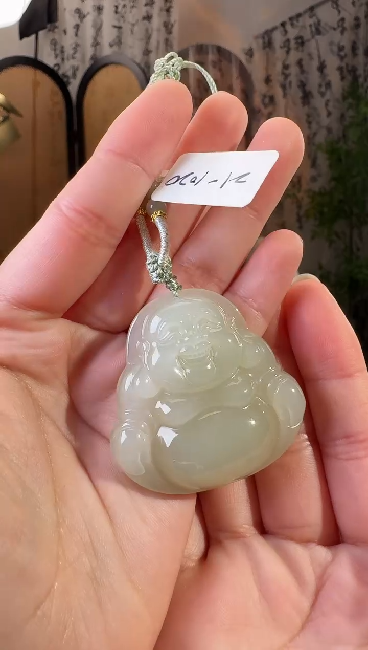 和田玉未镶嵌颈饰1020 带包容