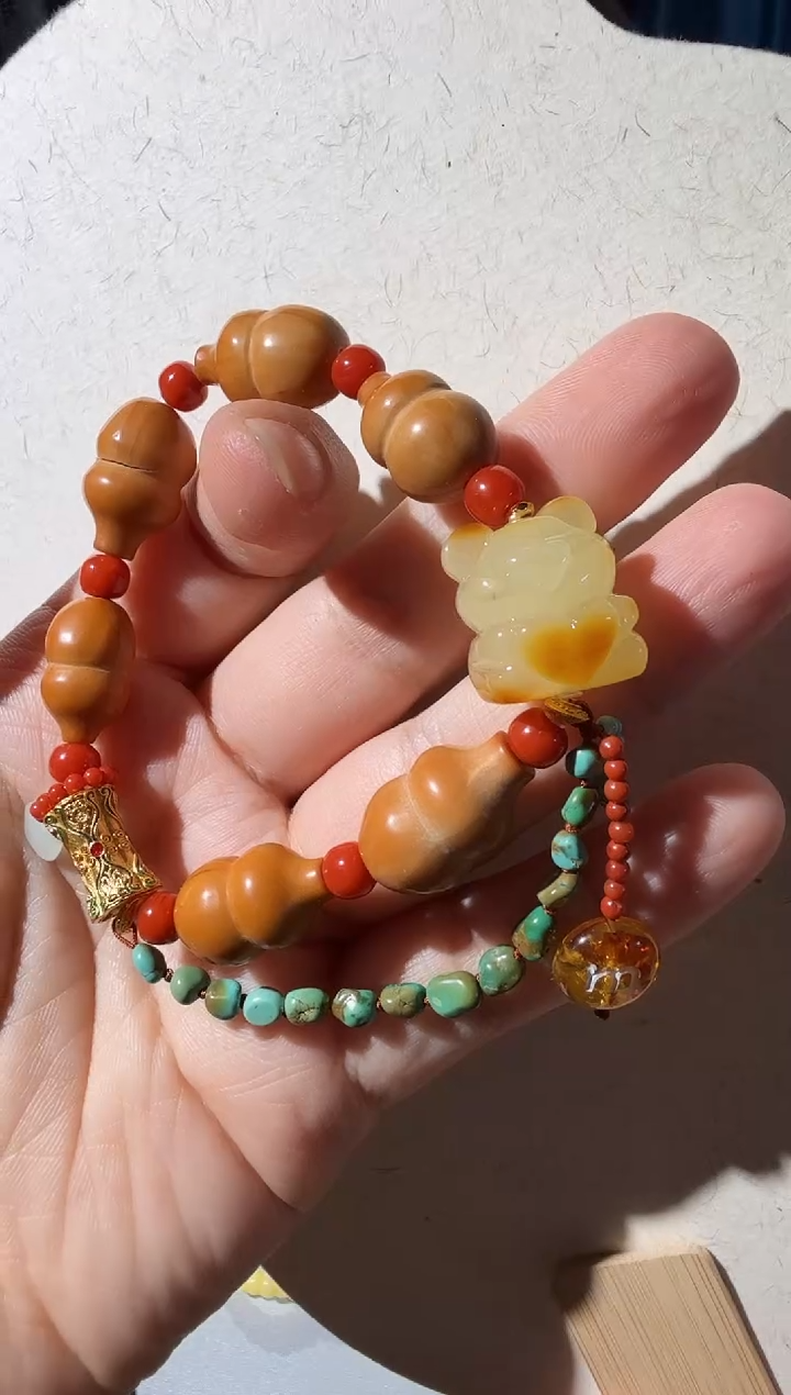 【闪购商品】蜜蜡手链未镶嵌蜜蜡小熊手链