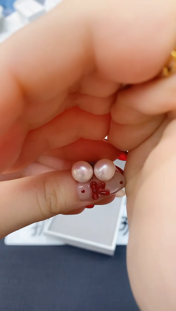 未镶嵌耳饰淡水珍珠ED1070