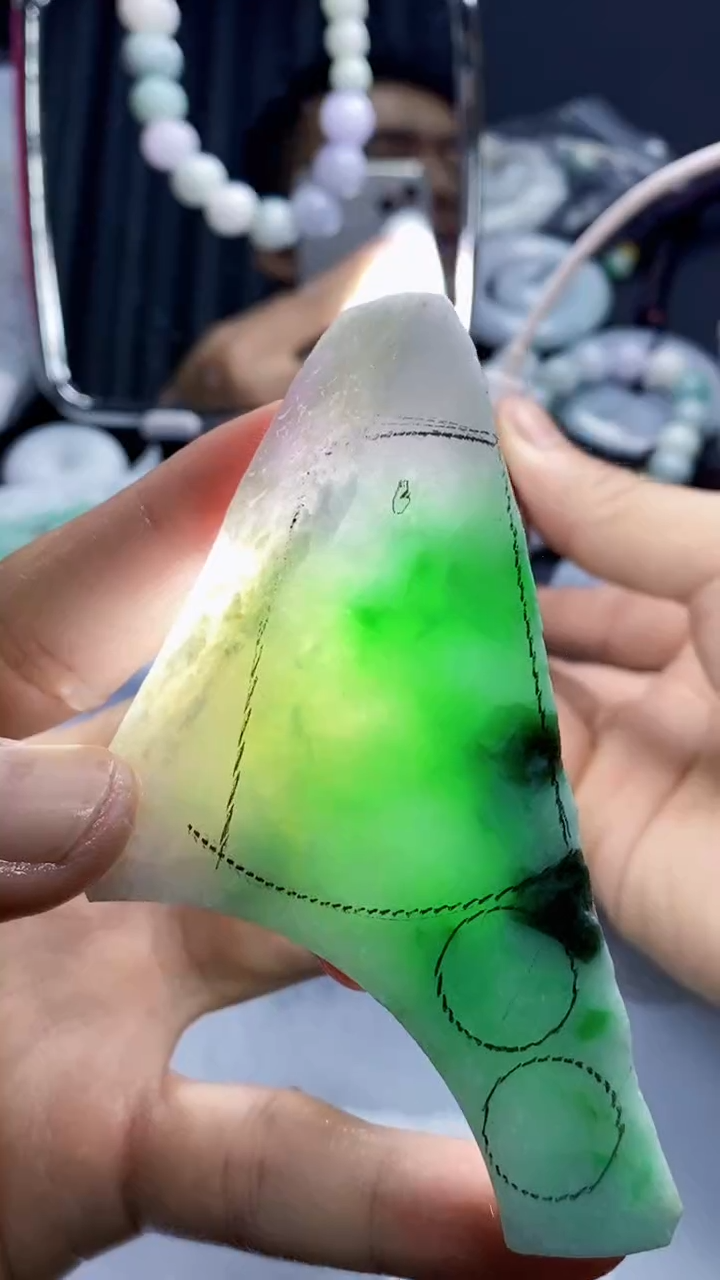 裸石翡翠缅甸A货【海】A43