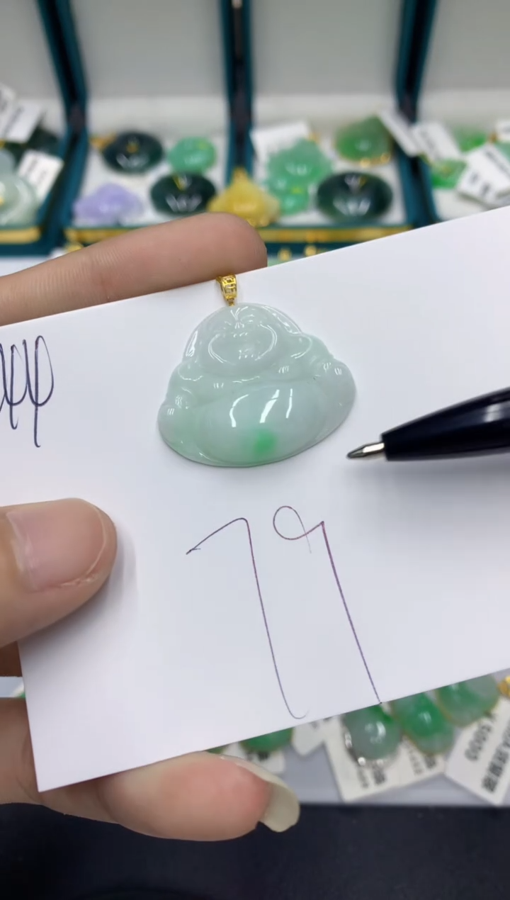 【闪购商品】翡翠颈饰18K金镶嵌翡翠