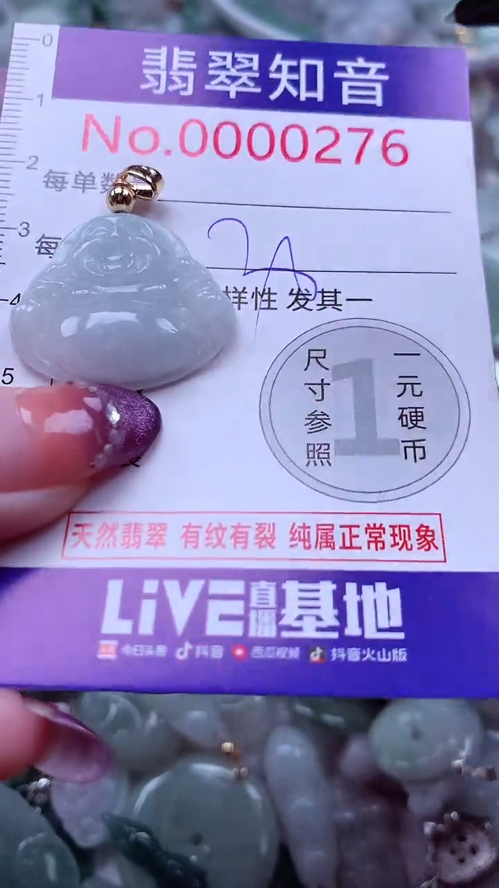 翡翠未镶嵌吊坠(不含链)276