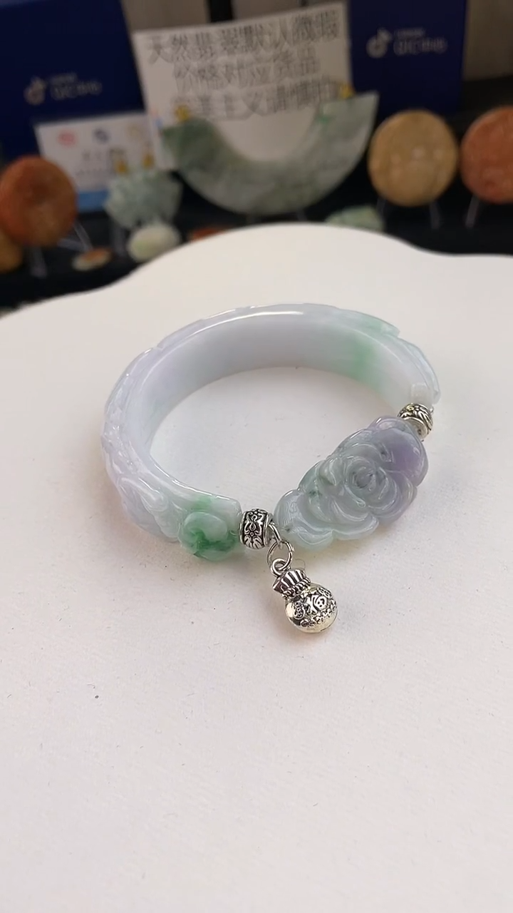 未镶嵌手链翡翠叮*手工定制默认微瑕播介绍为准