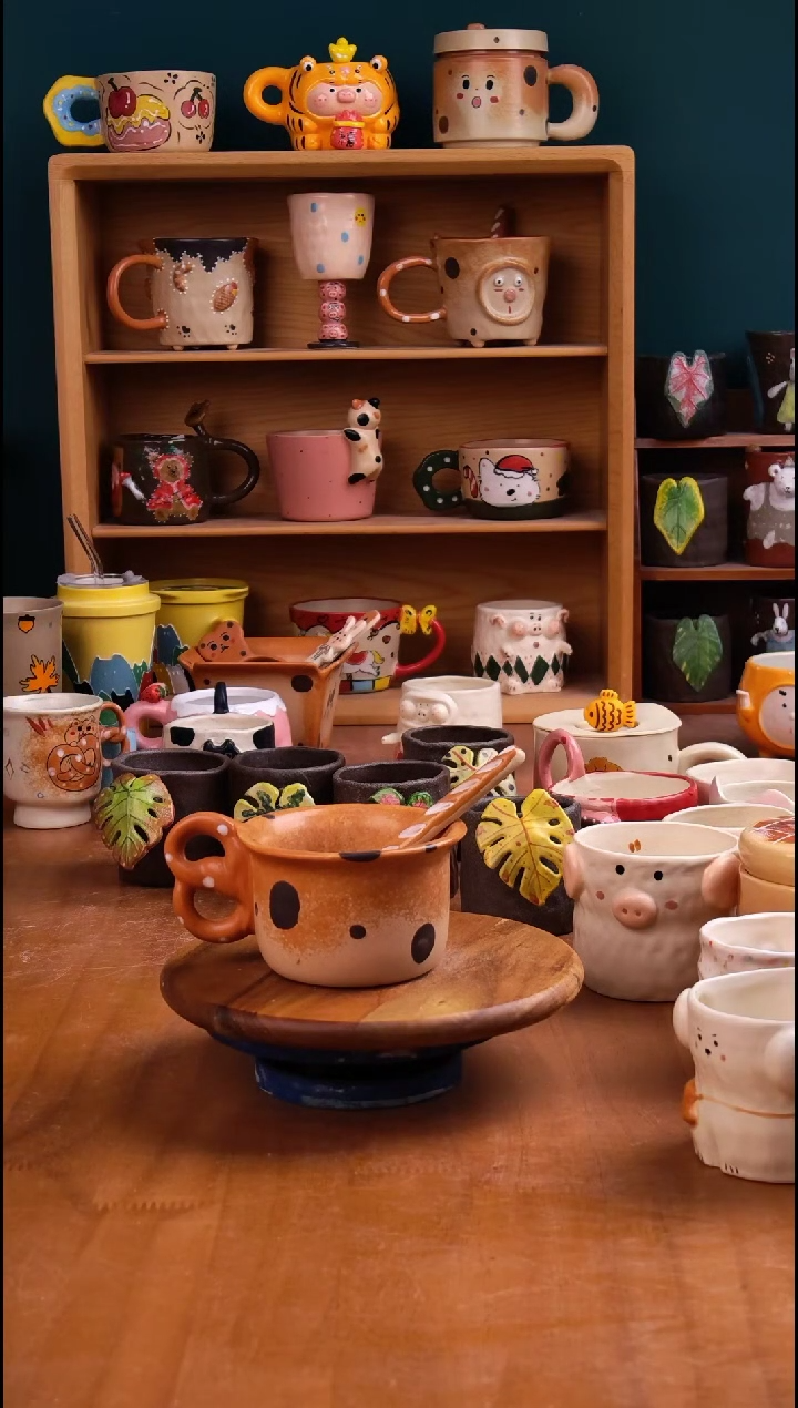 摆件陶景德镇原创手工陶瓷