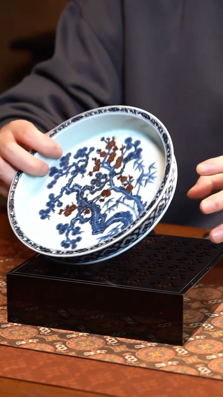 【闪购商品】L元邑松竹梅壶承L元邑松竹梅壶承