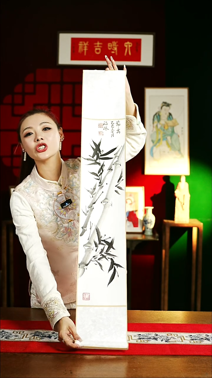 【闪购商品】书法绘画卷轴17*110节节高升