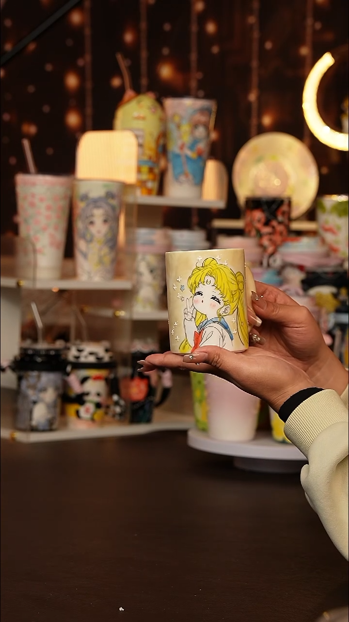 (玉泥）景德镇手工手绘文创陶瓷杯