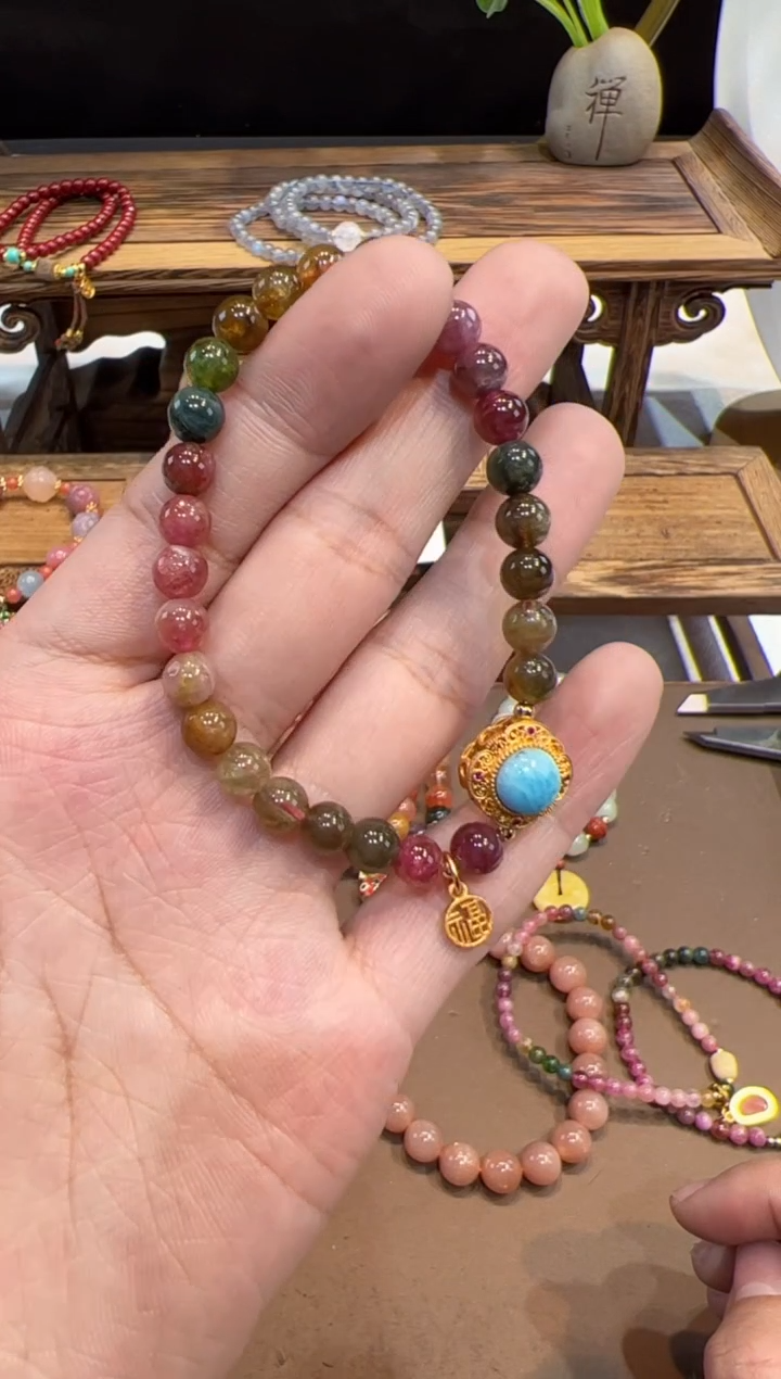 【闪购商品】碧玺手链未镶嵌手饰@@