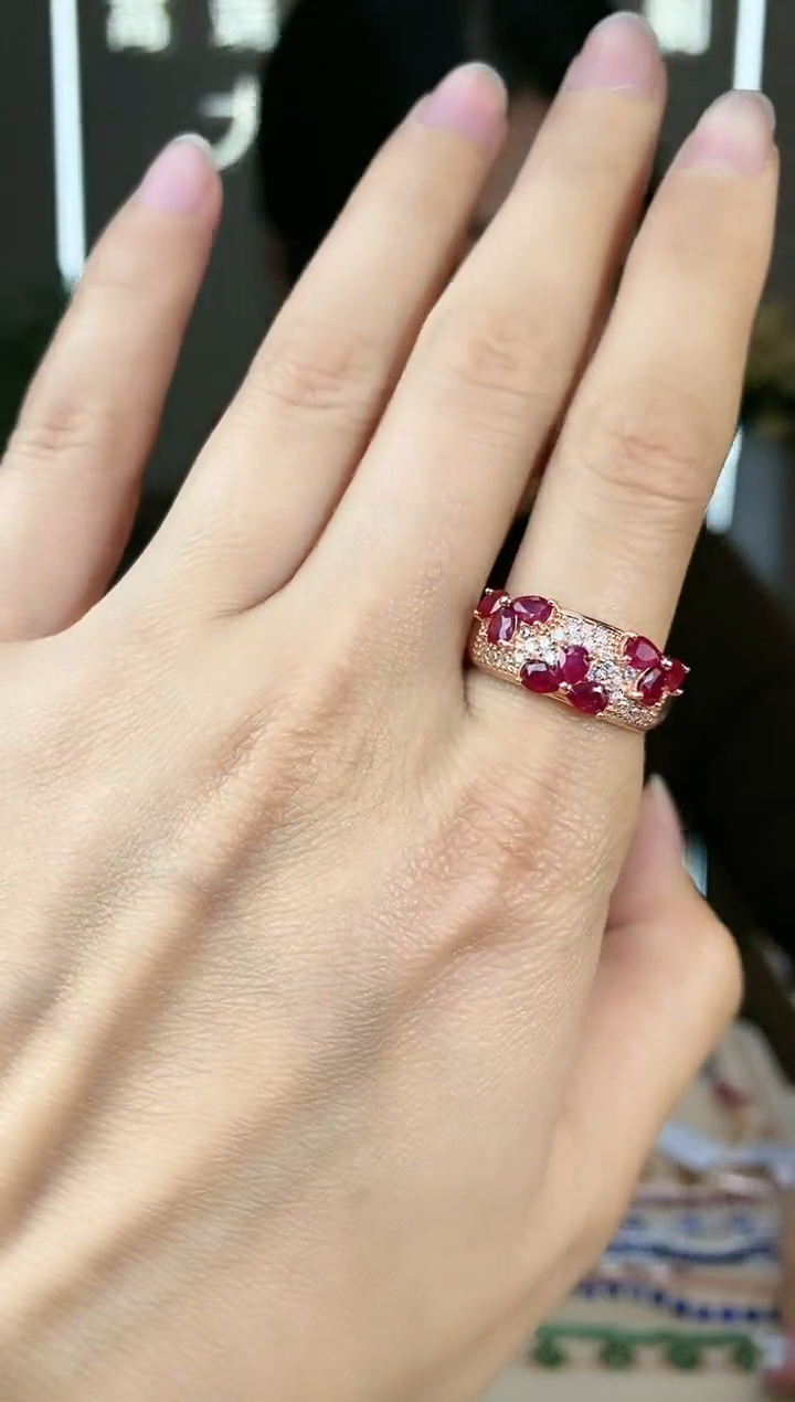 【闪购商品】红宝石手饰银S925镶嵌手饰