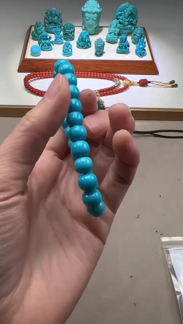 【闪购商品】绿松石手串手串未镶嵌手串手串