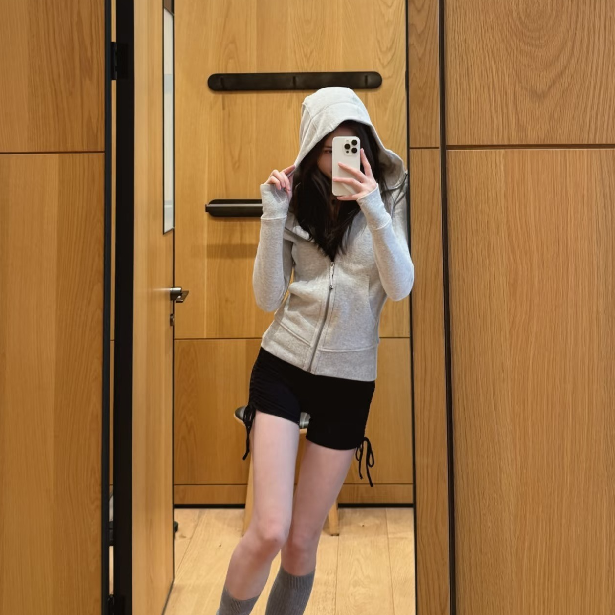 lulu同款瑜伽服Scuba女士连帽修身卫衣运动瑜伽上衣外套（带盒子）