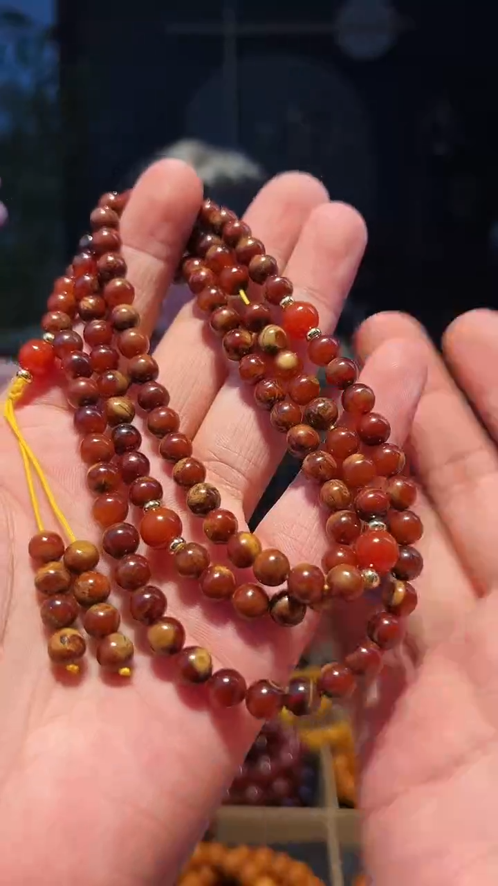 【闪购商品】蜜蜡手串未镶嵌7+老蜡108多圈