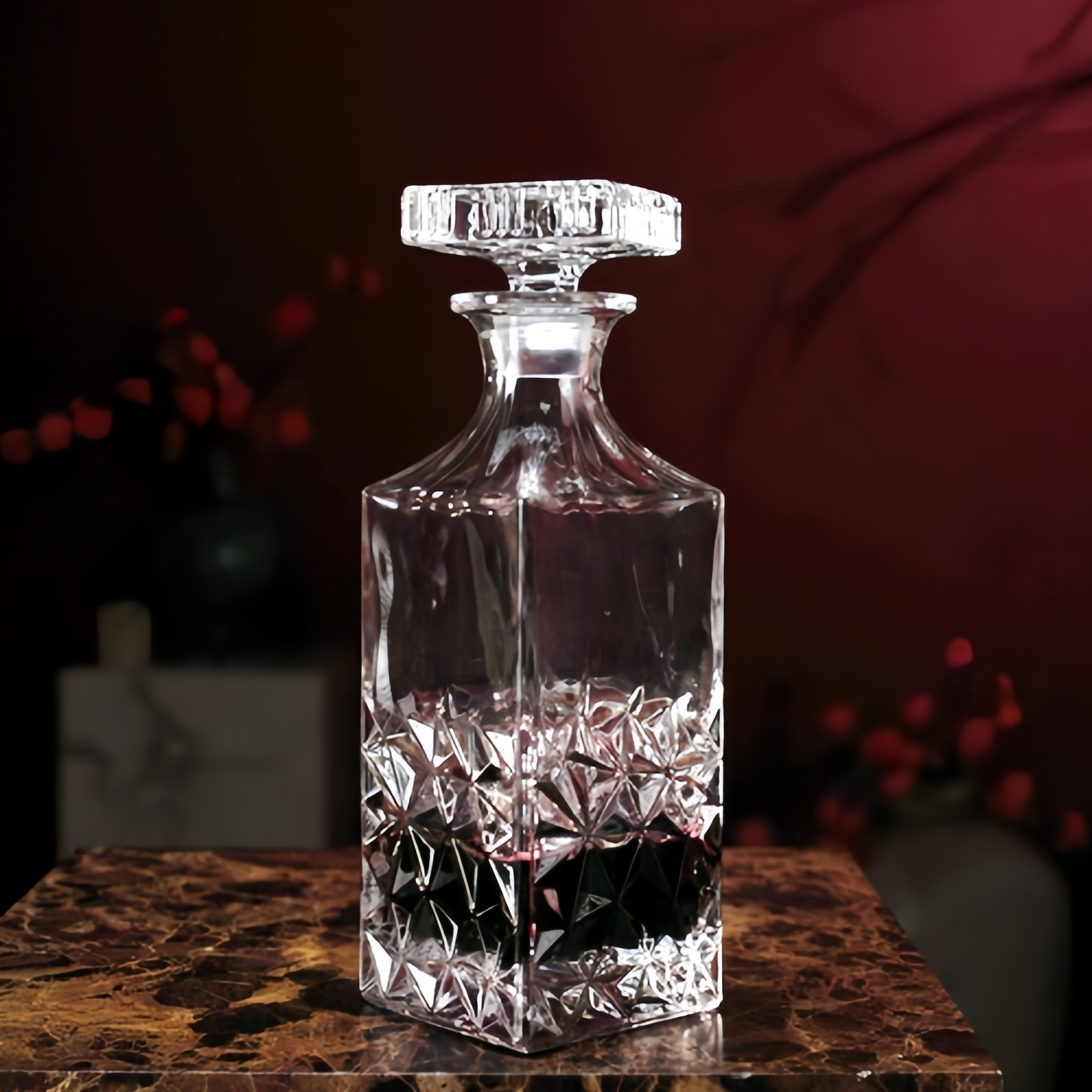 冰钻酒樽 水晶玻璃餐桌客厅欧式高级感酒店酒吧家居摆件