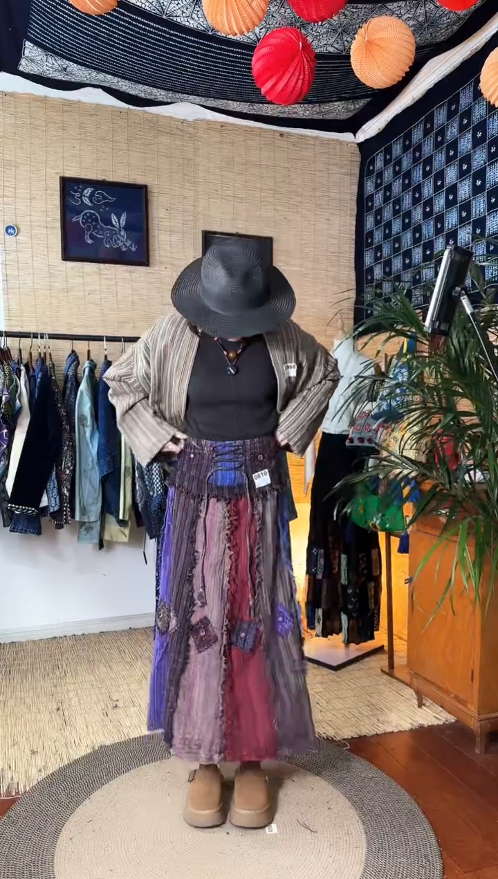 【闪购商品】设计师款七彩刺绣裙子