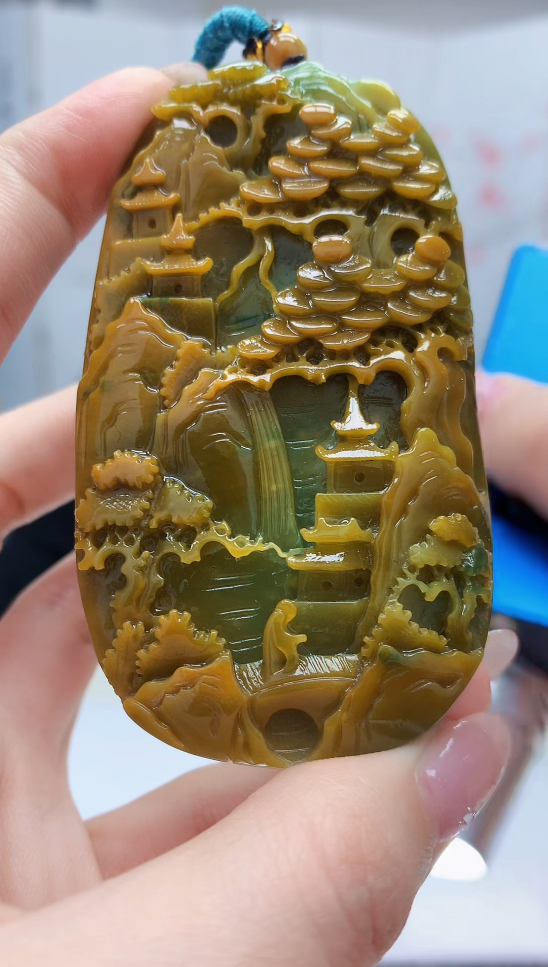 【闪购商品】定制翡翠未镶嵌4852jw-毛货挂件113