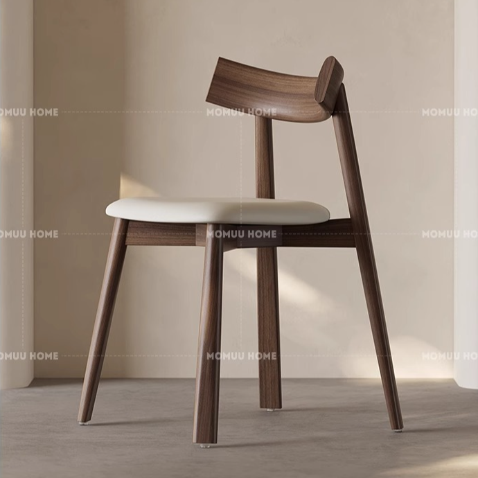 帆船椅餐椅实木家用餐厅椅子北欧吃饭椅酒店咖啡店中古风新中式椅