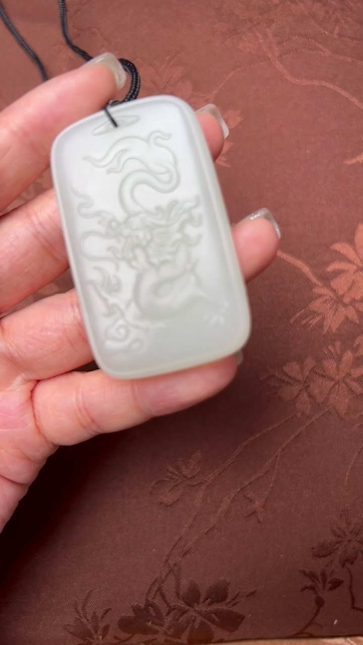 【闪购商品】和田玉吊坠(不含链)未镶嵌和田玉龙牌JPSZB41222-13