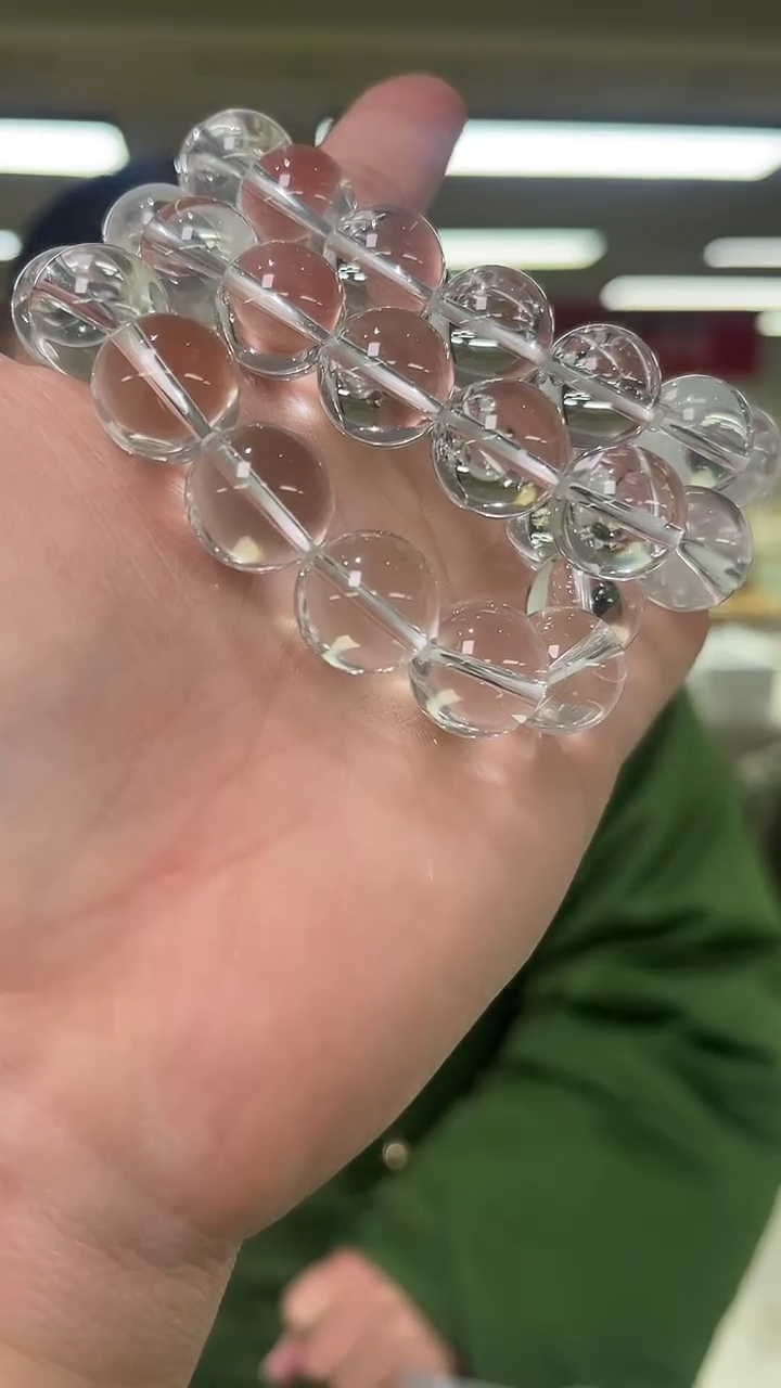 【闪购商品】水晶手链未镶嵌天然AA手串多样性发一14mm