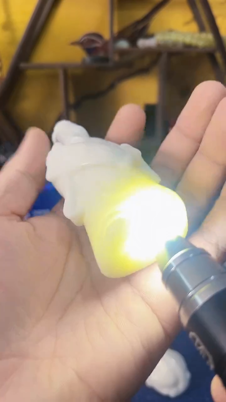 【闪购商品】蓝田玉（蛇纹石化大理石玉）挂件合金南天 米神