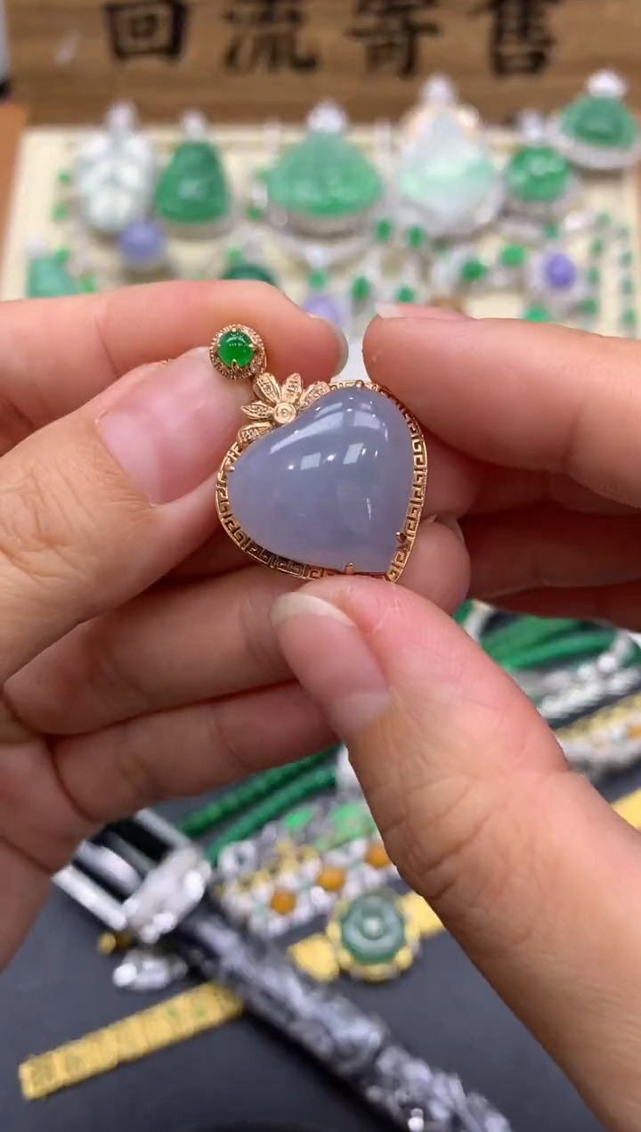 【闪购商品】翡翠颈饰18K金镶嵌311-中国好珍宝