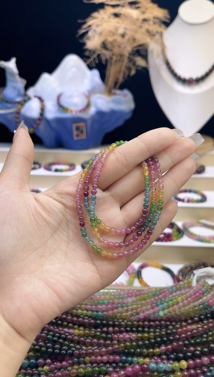 【闪购商品】碧玺/未镶嵌3mm+碧玺多圈多样性发货