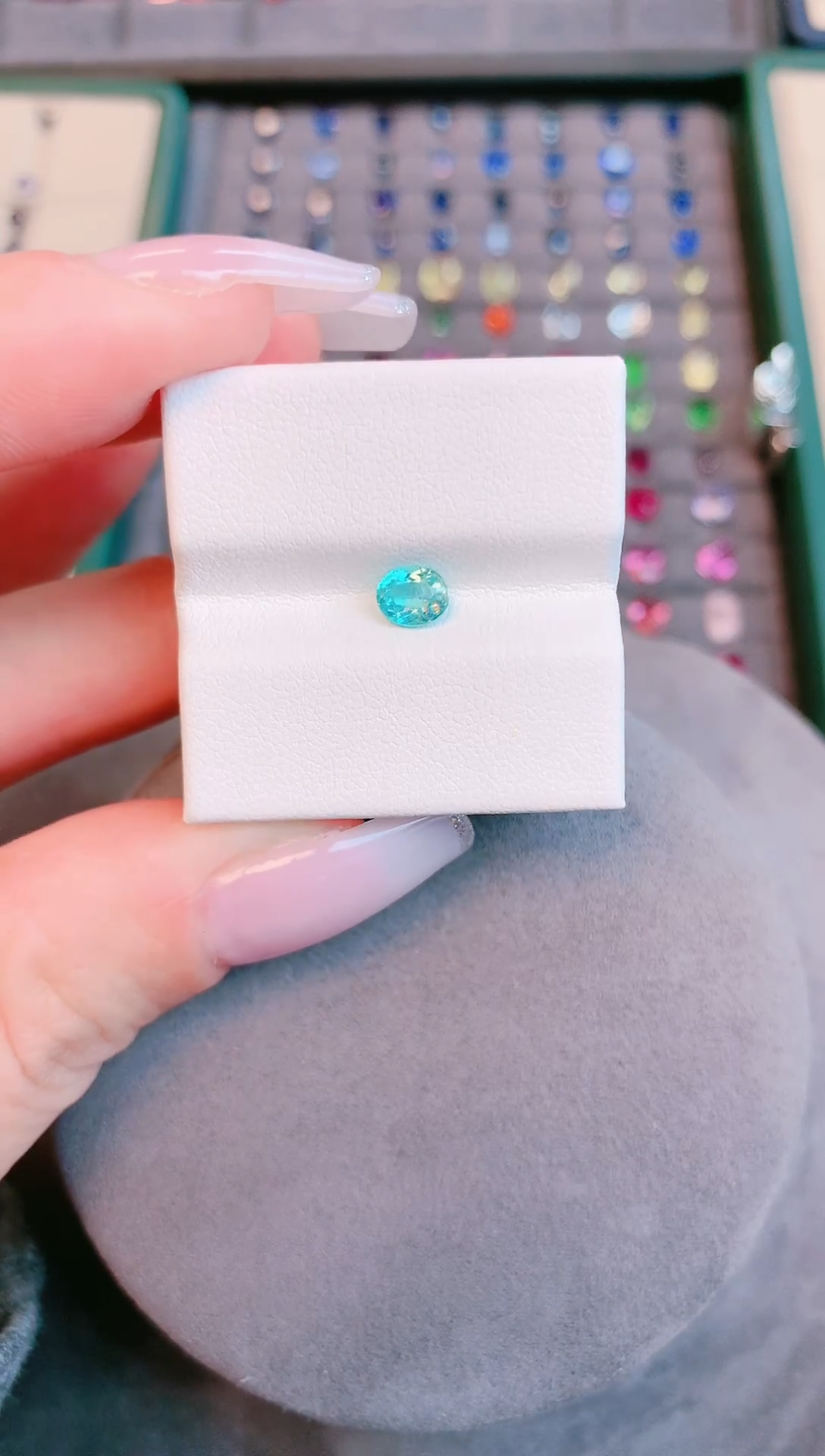 未镶嵌磷灰石裸石天然巴西产地0.55ct