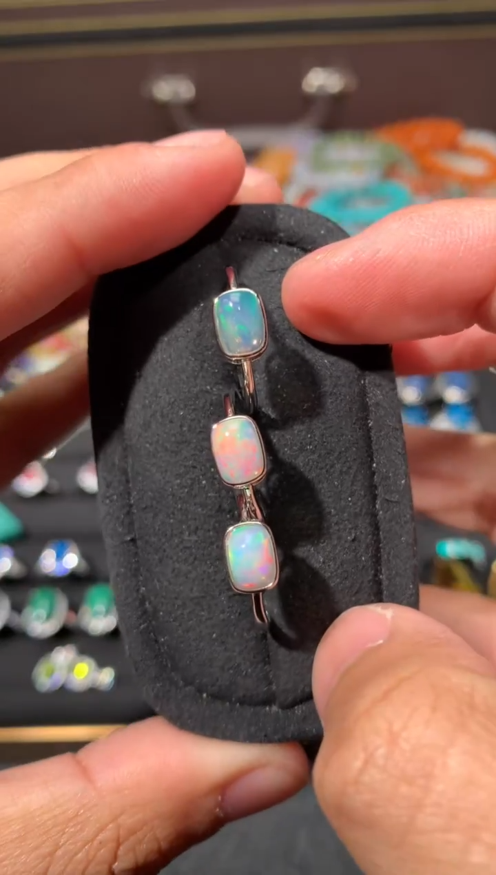 未镶嵌欧泊戒指F19【多样性发其一】