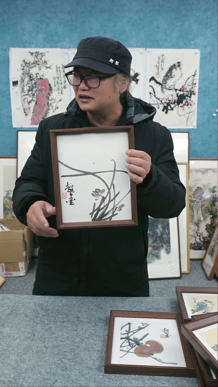 【闪购商品】国画10寸郑志超老师木质摆台