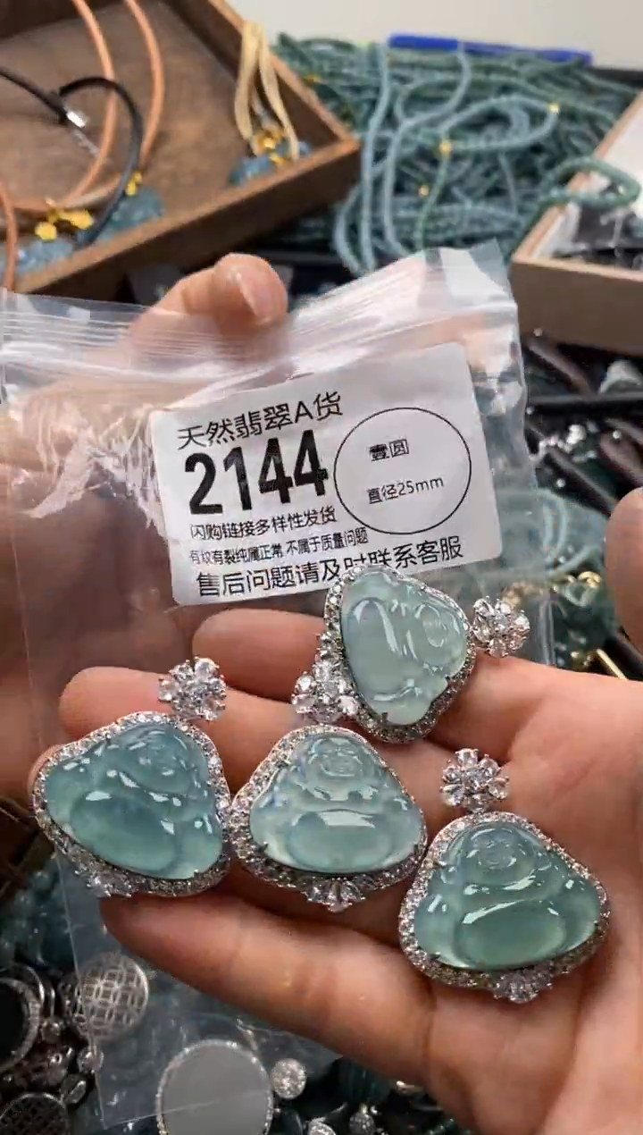 【闪购商品】翡翠颈饰未镶嵌多样性发其一2144