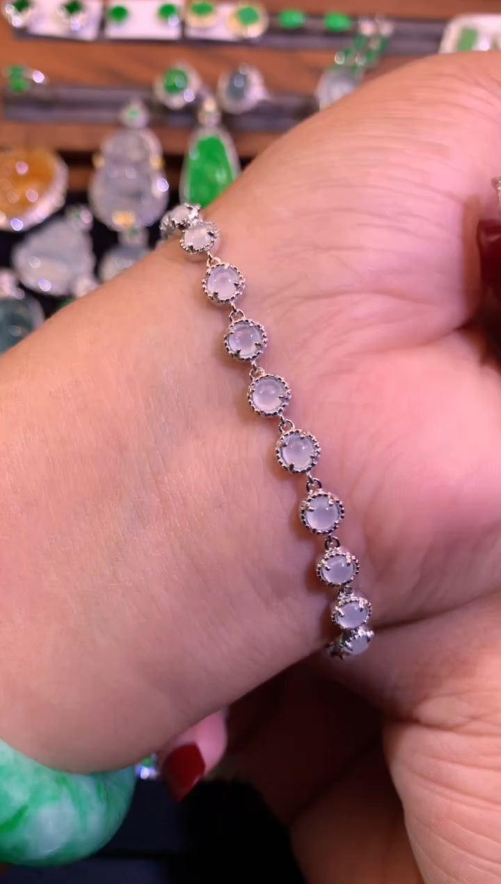 【闪购商品】翡翠手链未镶嵌缅甸天然A货翡翠