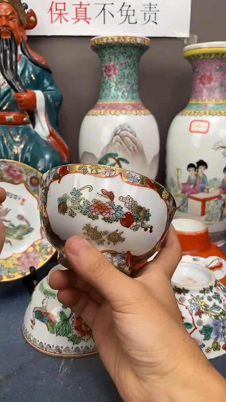 摆件景德镇老厂瓷微瑕慎拍