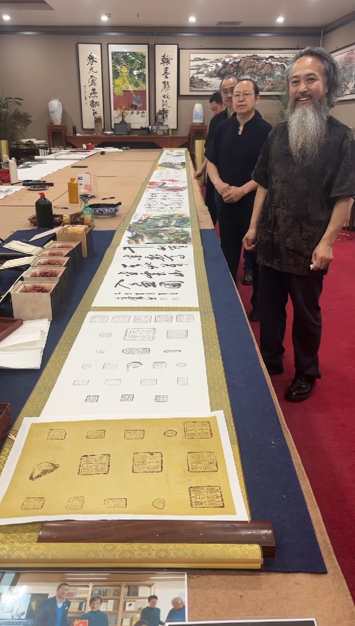 书法多位老师合作金卷