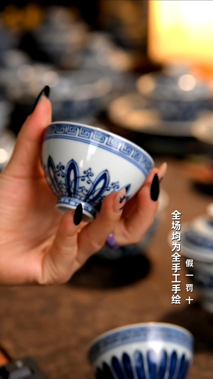 景德镇全手工手绘柴窑茶器福利
