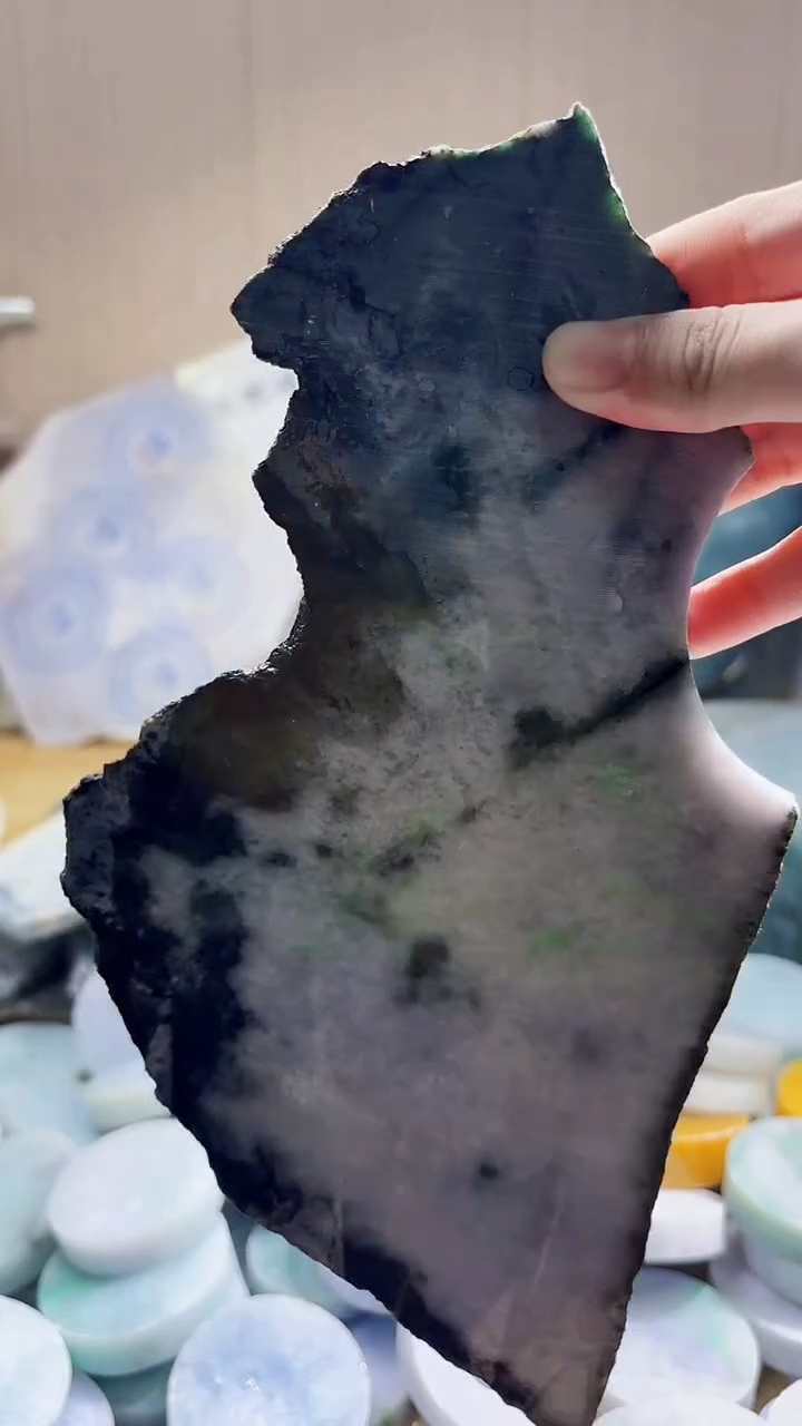 翡翠未镶嵌颈饰翡翠A货 温谭853