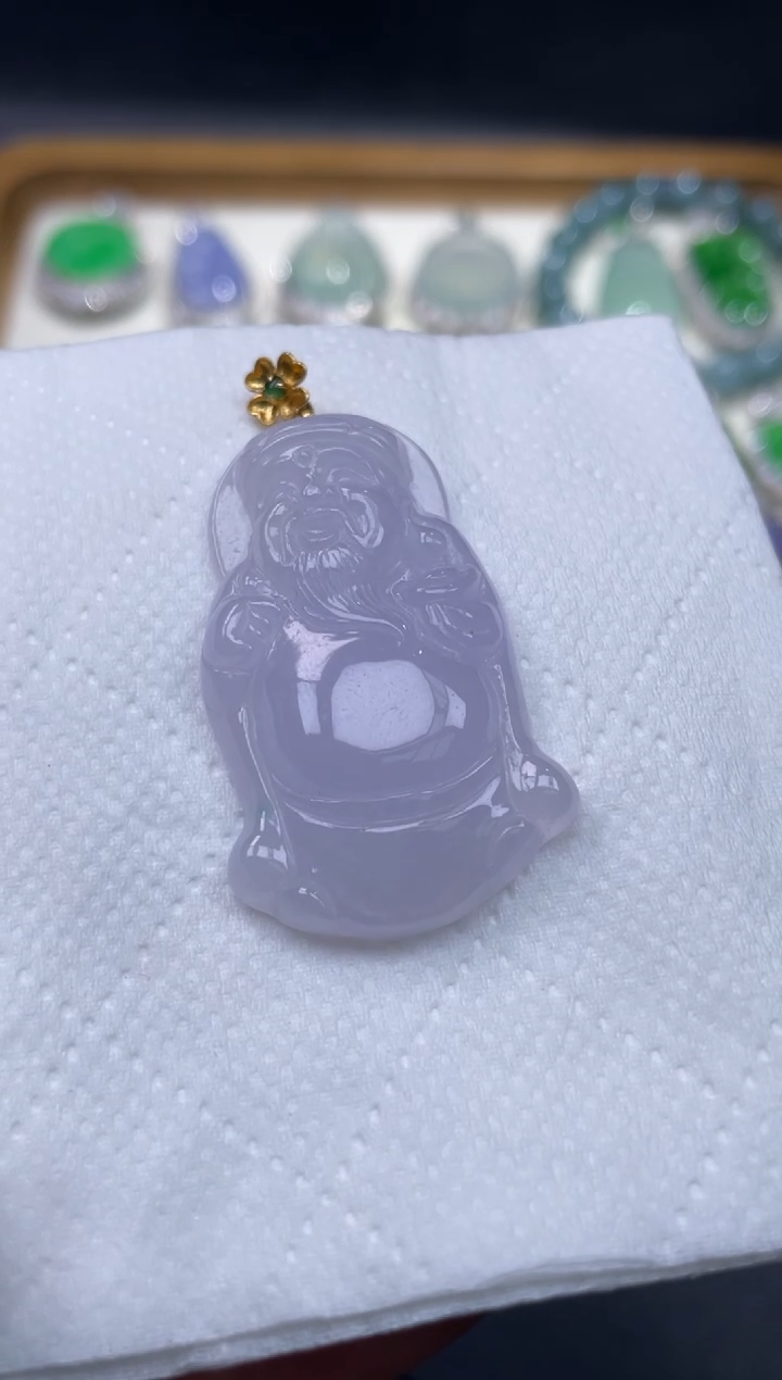 【闪购商品】翡翠颈饰18K金镶嵌64........