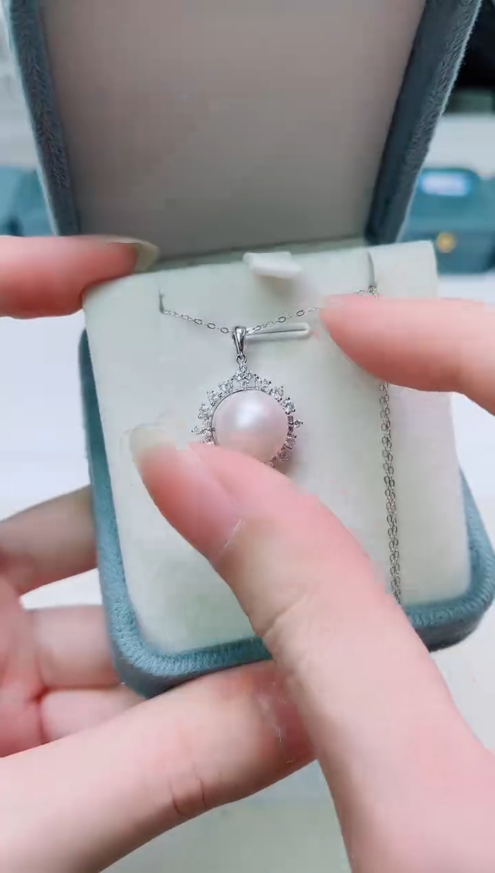 银S925镶嵌其他淡水珍珠多样性发一2035