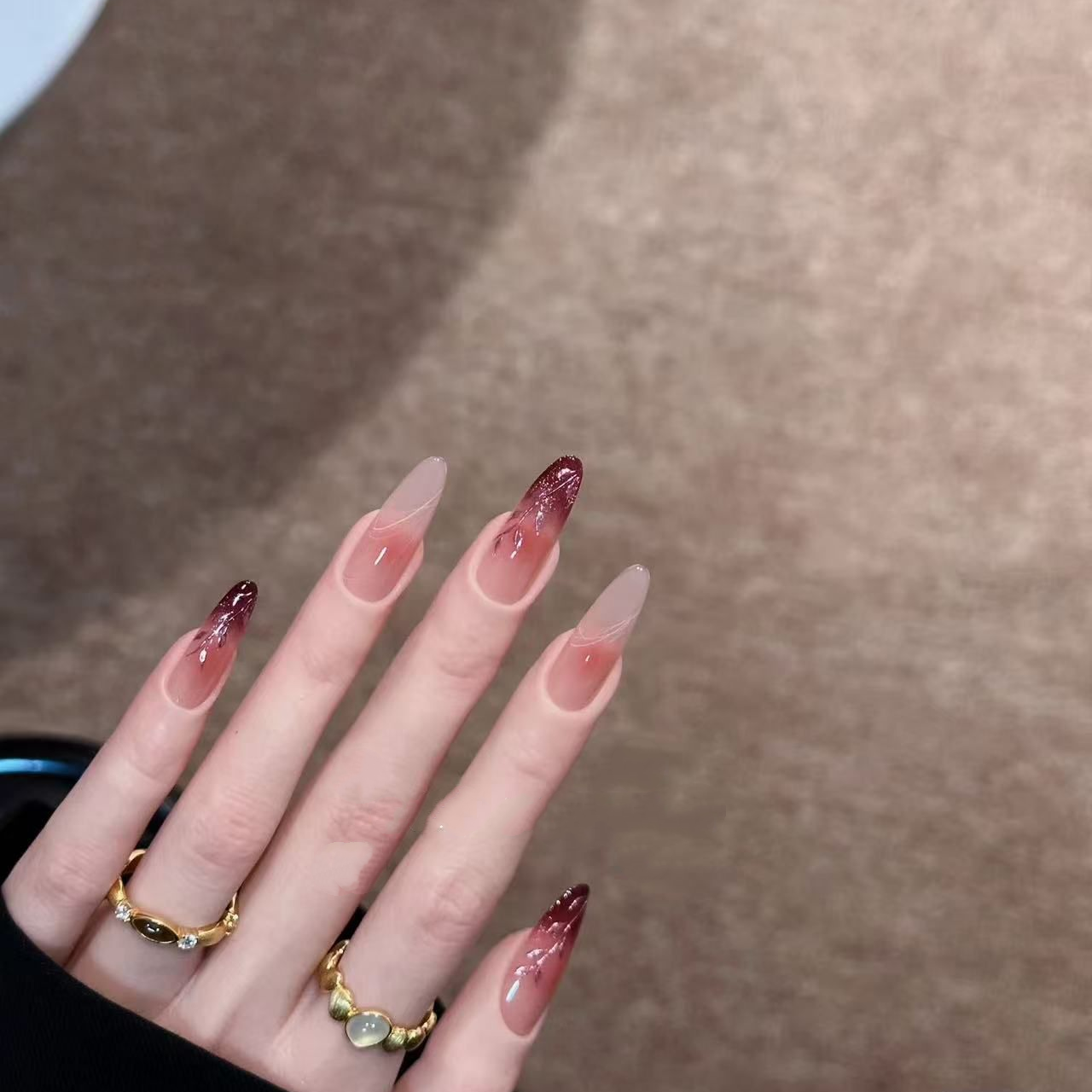 【A178宫墙柳】-简约日常穿戴甲美甲