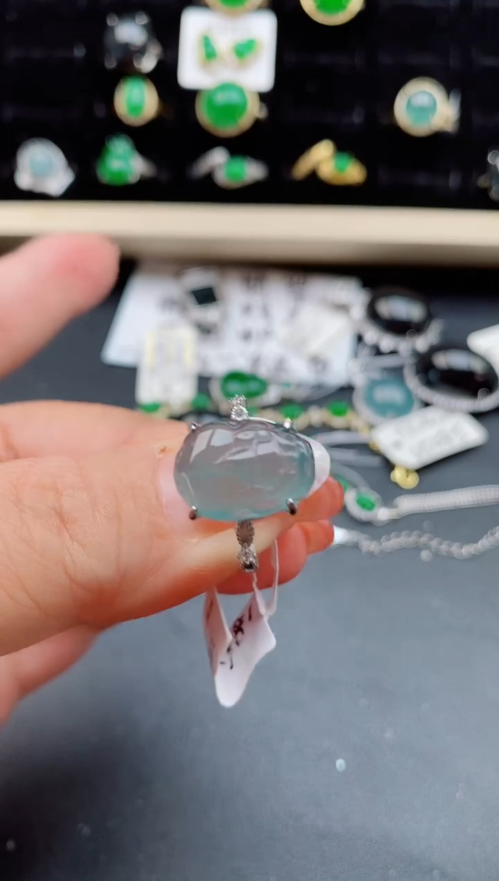 【闪购商品】翡翠戒指银S925镶嵌121212