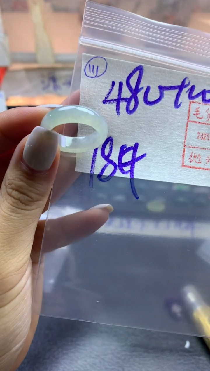 【闪购商品】定制翡翠未镶嵌戒圈18*490元毛货需精抛光发