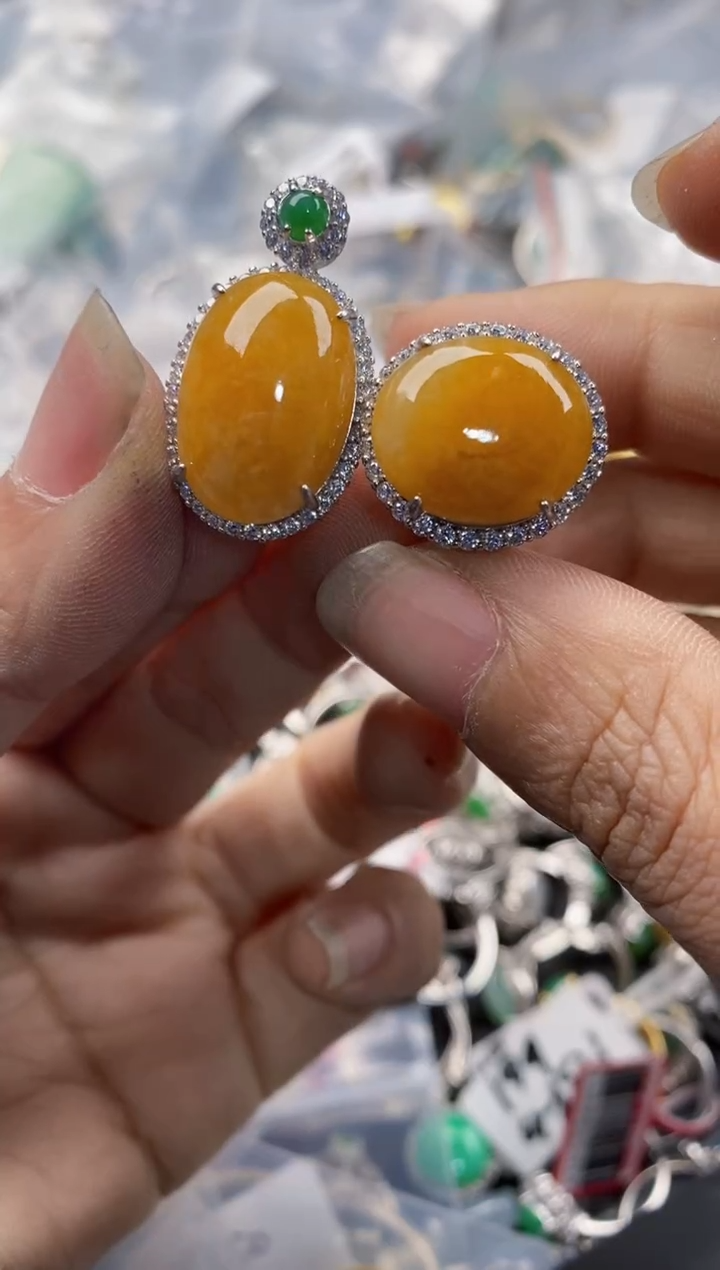 银S925镶嵌戒指翡翠1212---6