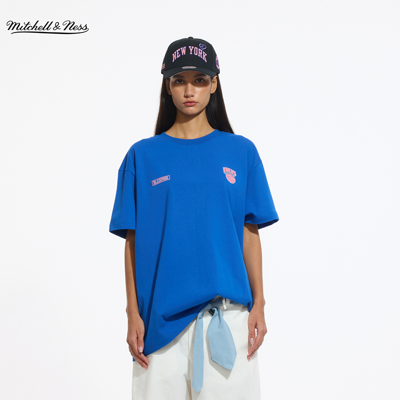 NBA官方MITCHELL & NESS xBLACKPINK联名纽约尼克斯短袖T