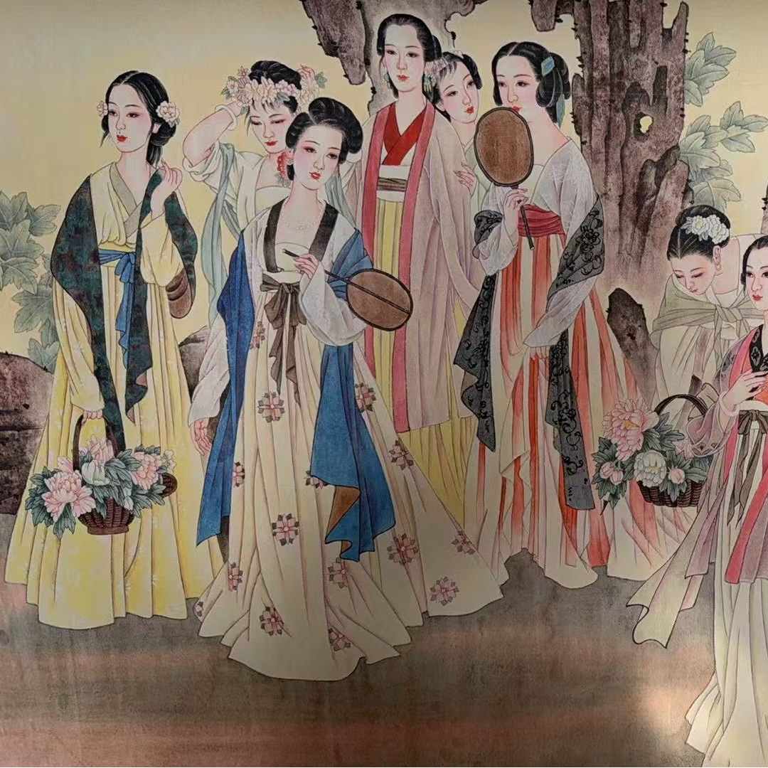 二十四美横幅精美装饰画