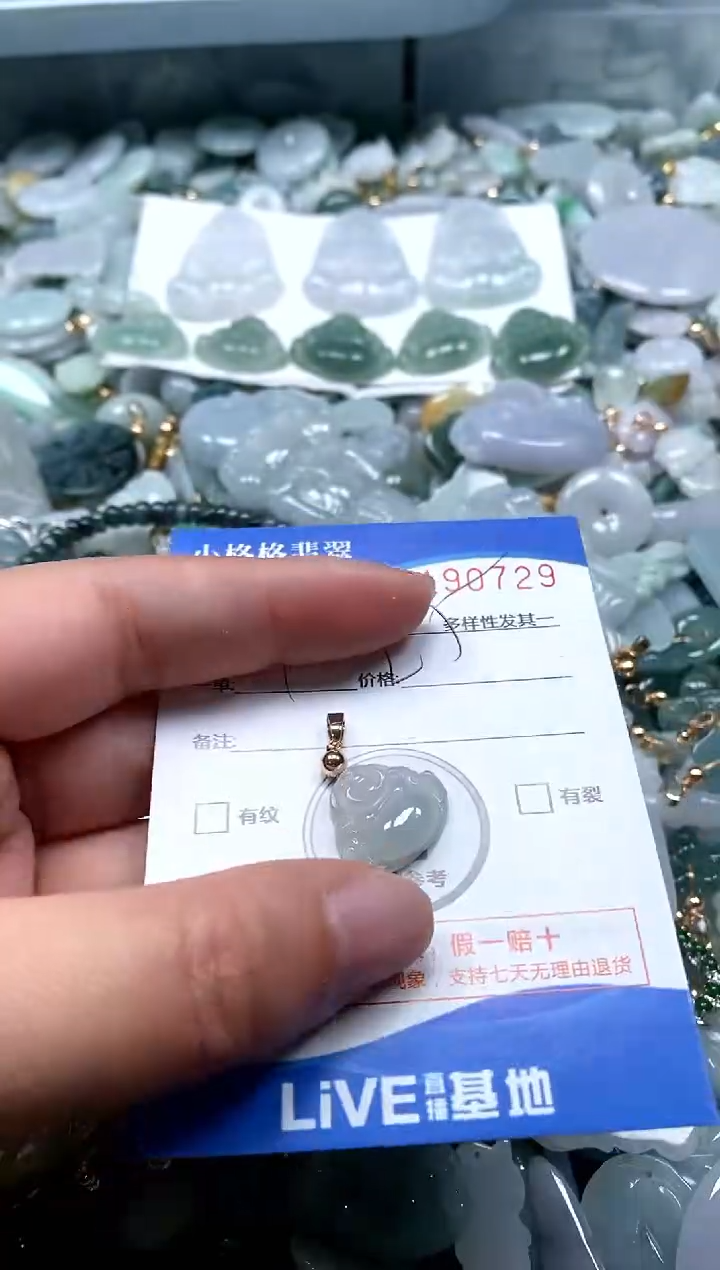 【闪购商品】翡翠颈饰未镶嵌闪购商品0190729