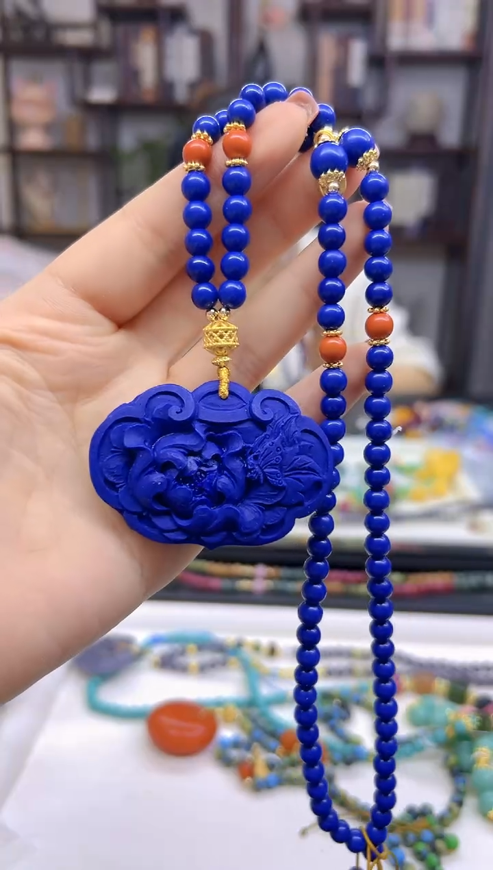 【闪购商品】青金石毛衣链未镶嵌M248