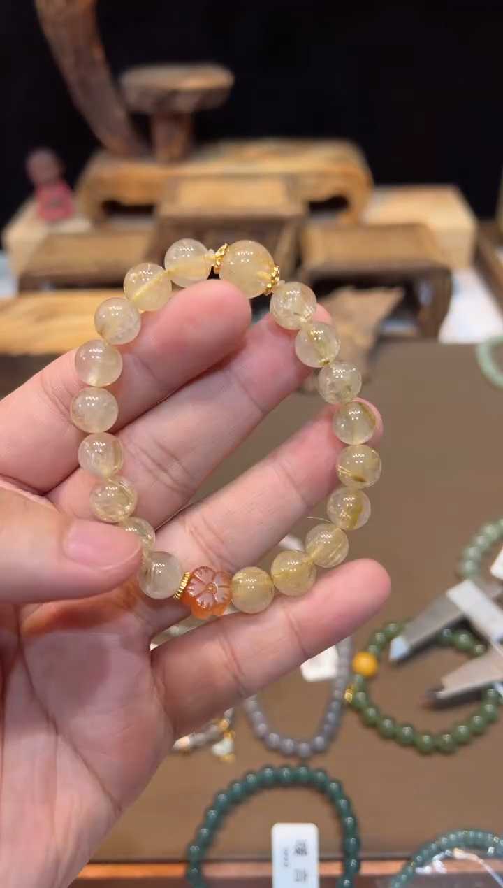 水晶手链未镶嵌手饰@@E2068