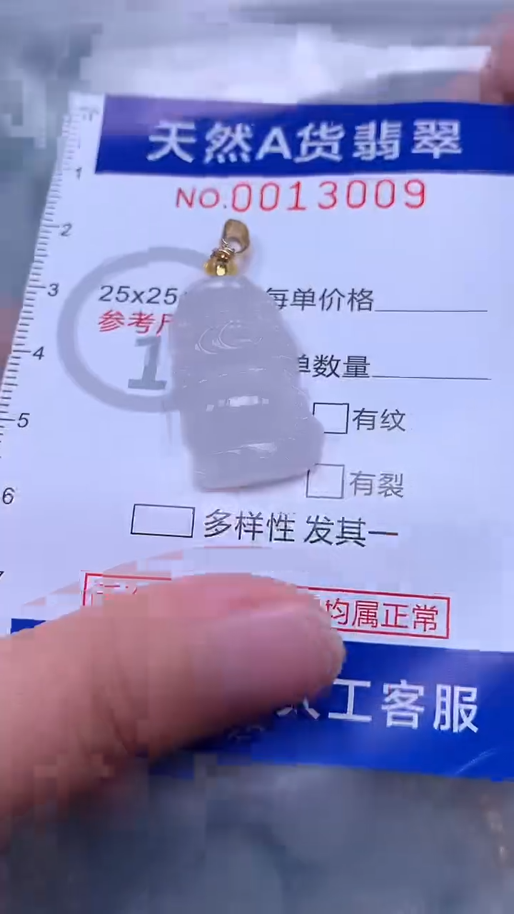 翡翠未镶嵌吊坠(不含链)1