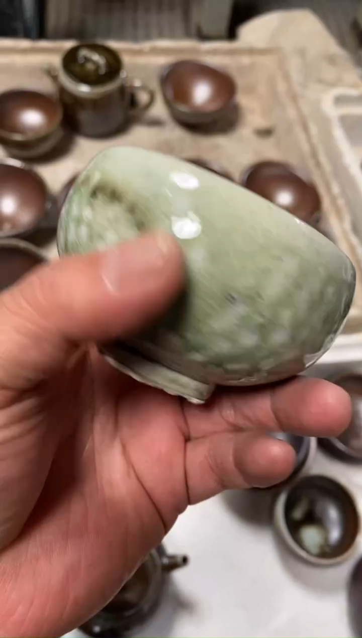 浪鬼柴烧-禅寂一***@微瑕鼓包不退换主人杯