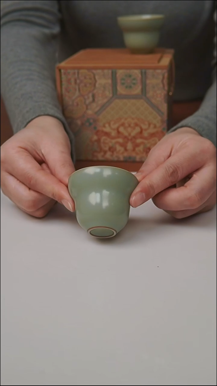 杯子瓷富山严选汝瓷，小葫芦