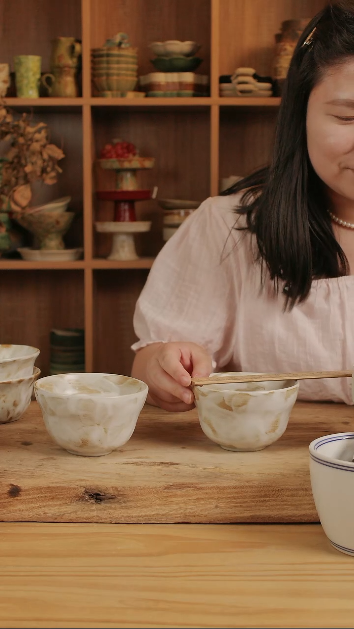 C001粉影系列的葫芦米饭碗2个