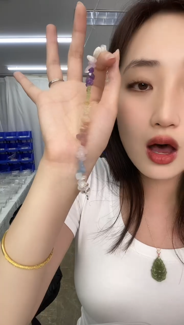 水晶手链银S925镶嵌天然珠宝多样性发其一